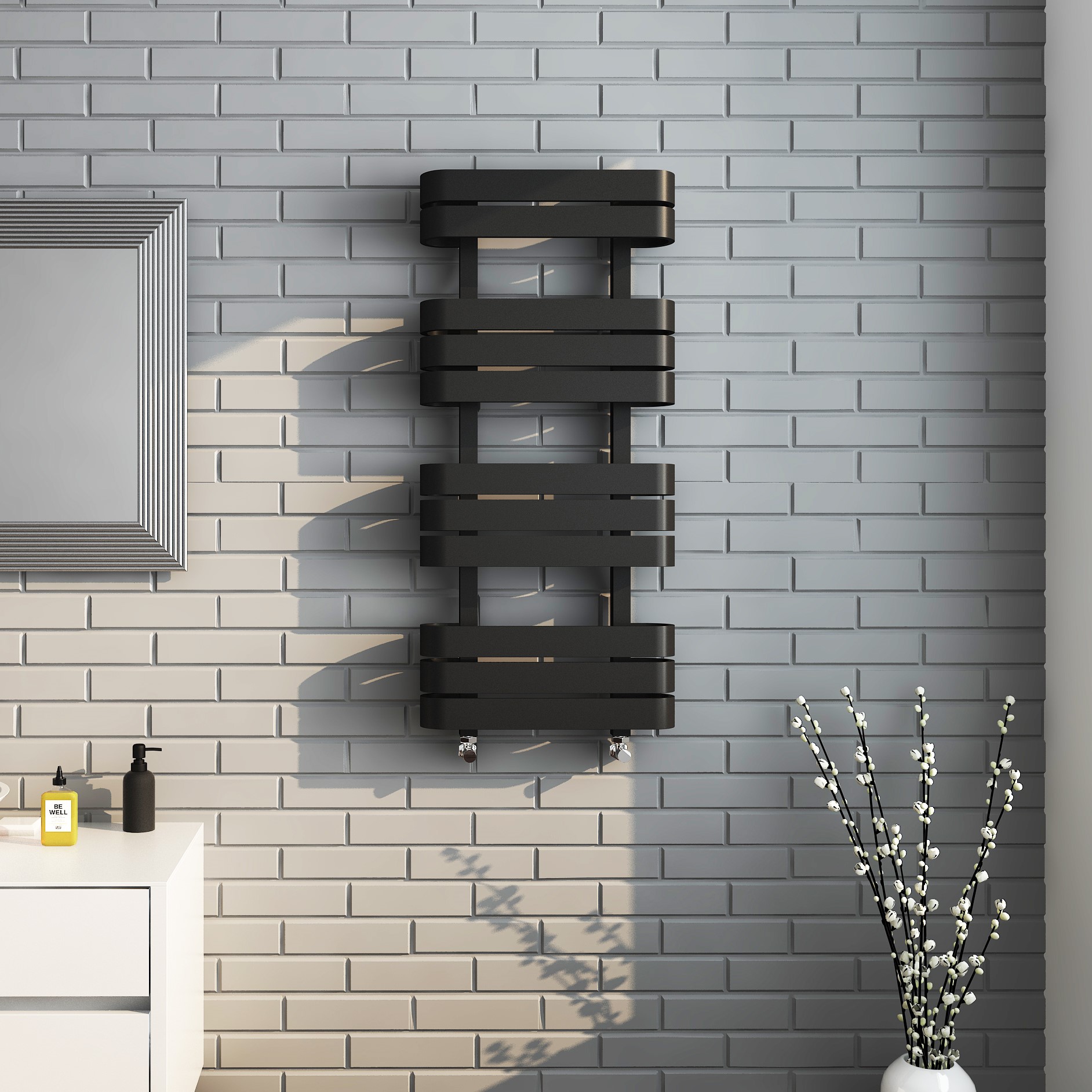 Oasis Towel Radiator Black