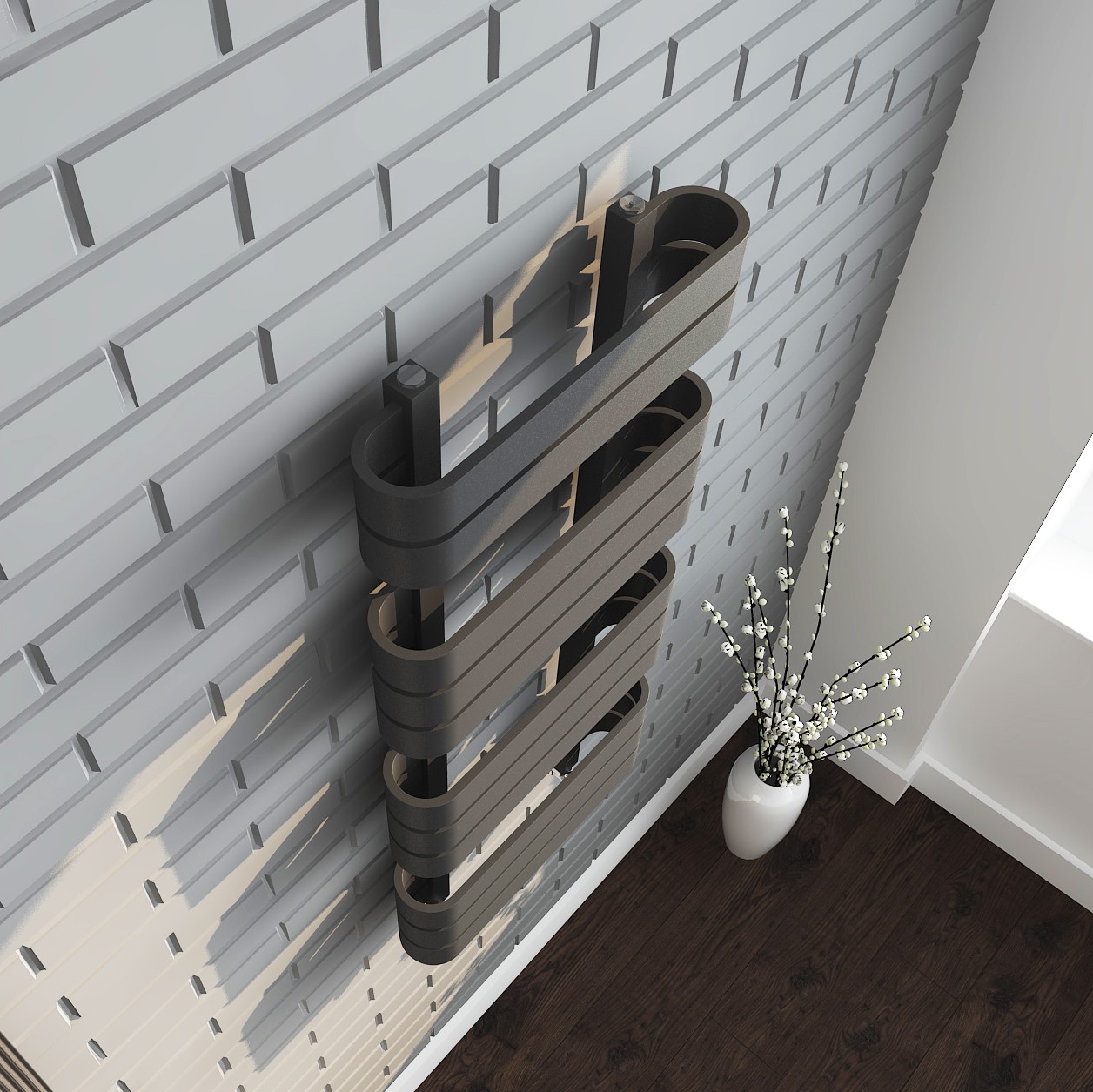 Oasis Anthracite Grey Towel Radiator